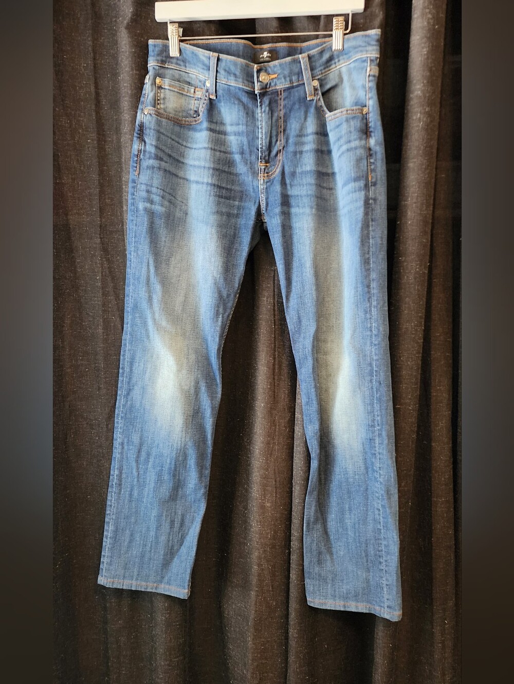 7 For All Mankind Jeans Men’s 32x28 Blue Denim Straight Leg Los Angeles Premium